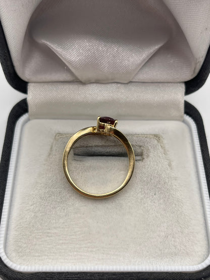 9ct gold tourmaline ring