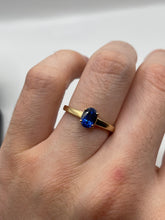 Load image into Gallery viewer, 9ct gold kyanite ring
