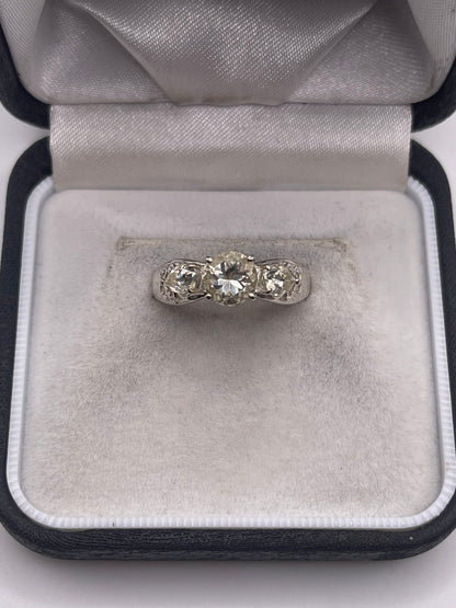 Silver cz ring