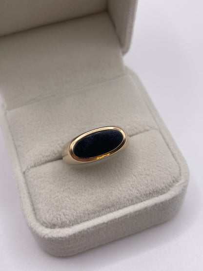 9ct gold onyx signet ring