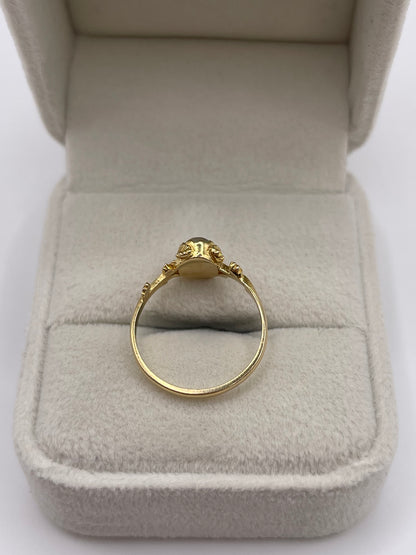 9ct gold moonstone ring