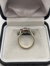 Load image into Gallery viewer, 9ct gold ruby and diamond ring
