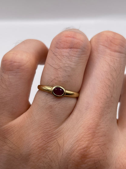 9ct gold ruby ring