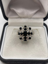 Load image into Gallery viewer, 9ct gold sapphire and diamond ring

