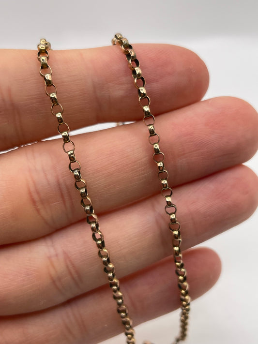 9ct rose gold chain 353