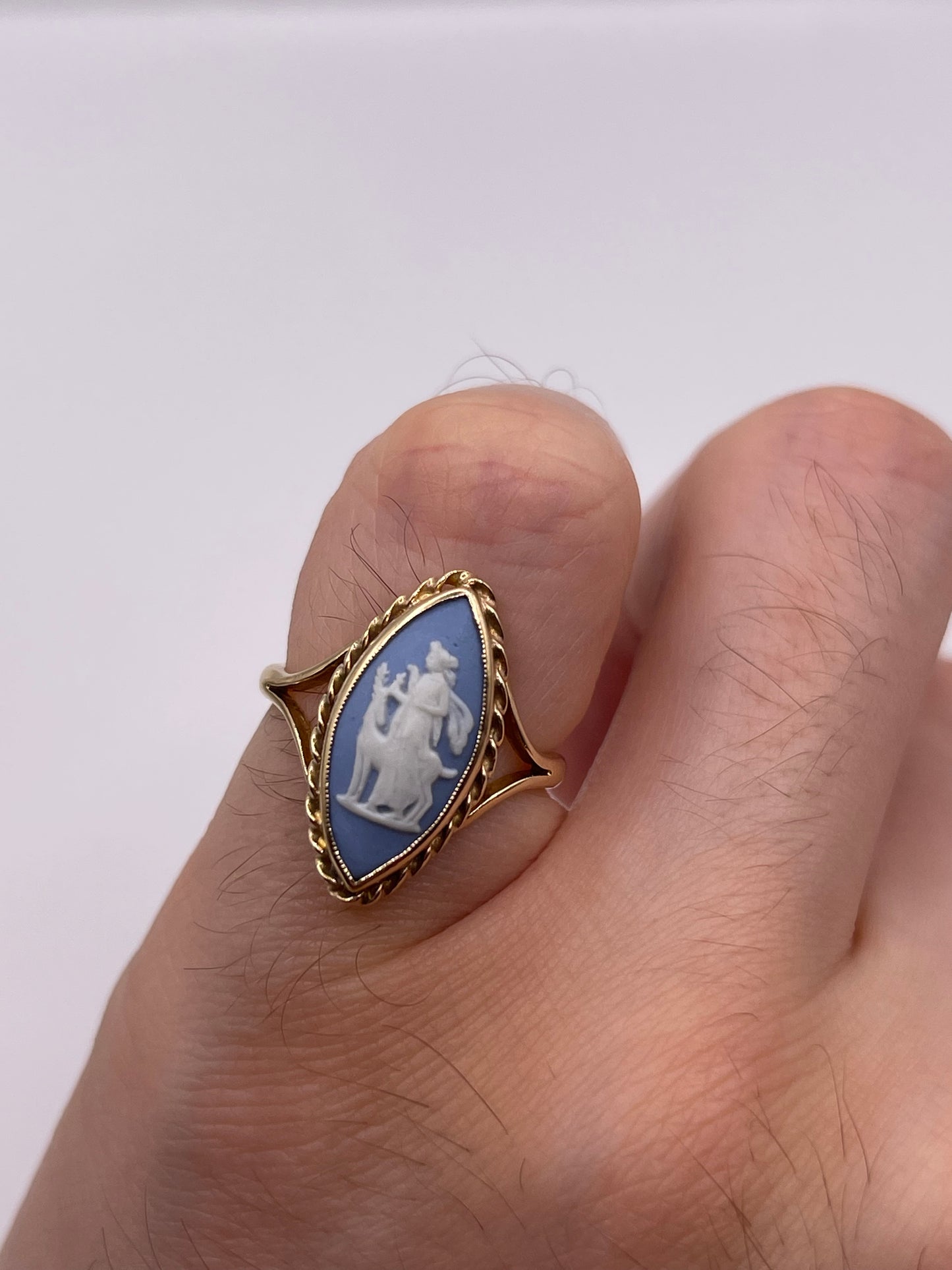 9ct gold Wedgwood ring