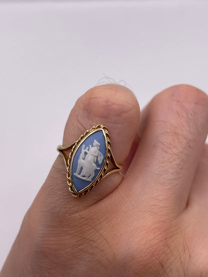 9ct gold Wedgwood ring