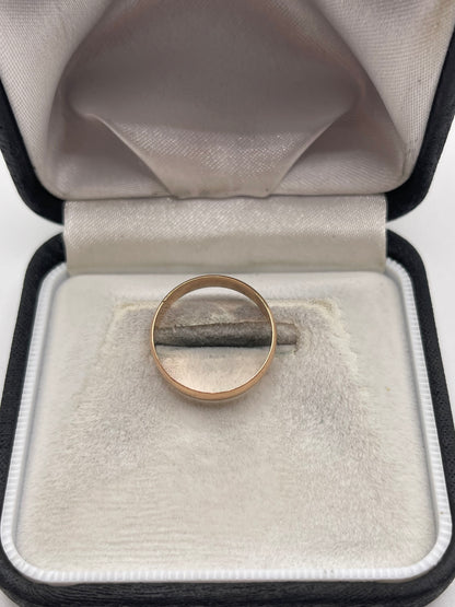 9ct rose gold band