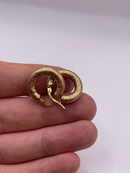 9ct gold Creole earrings