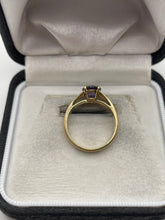 Load image into Gallery viewer, 9ct gold blueberry quartz ring
