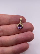 Load image into Gallery viewer, 9ct gold amethyst pendant
