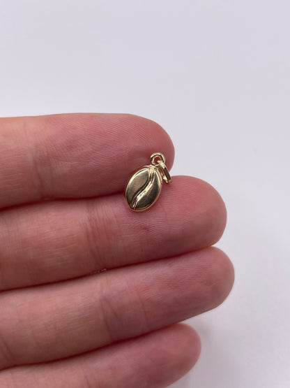 9ct gold coffee bean charm