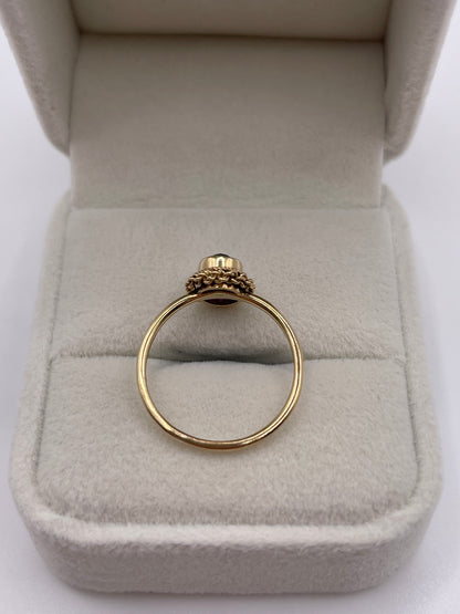 9ct gold amethyst ring