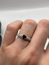 Load image into Gallery viewer, 9ct gold kyanite and diamond ring

