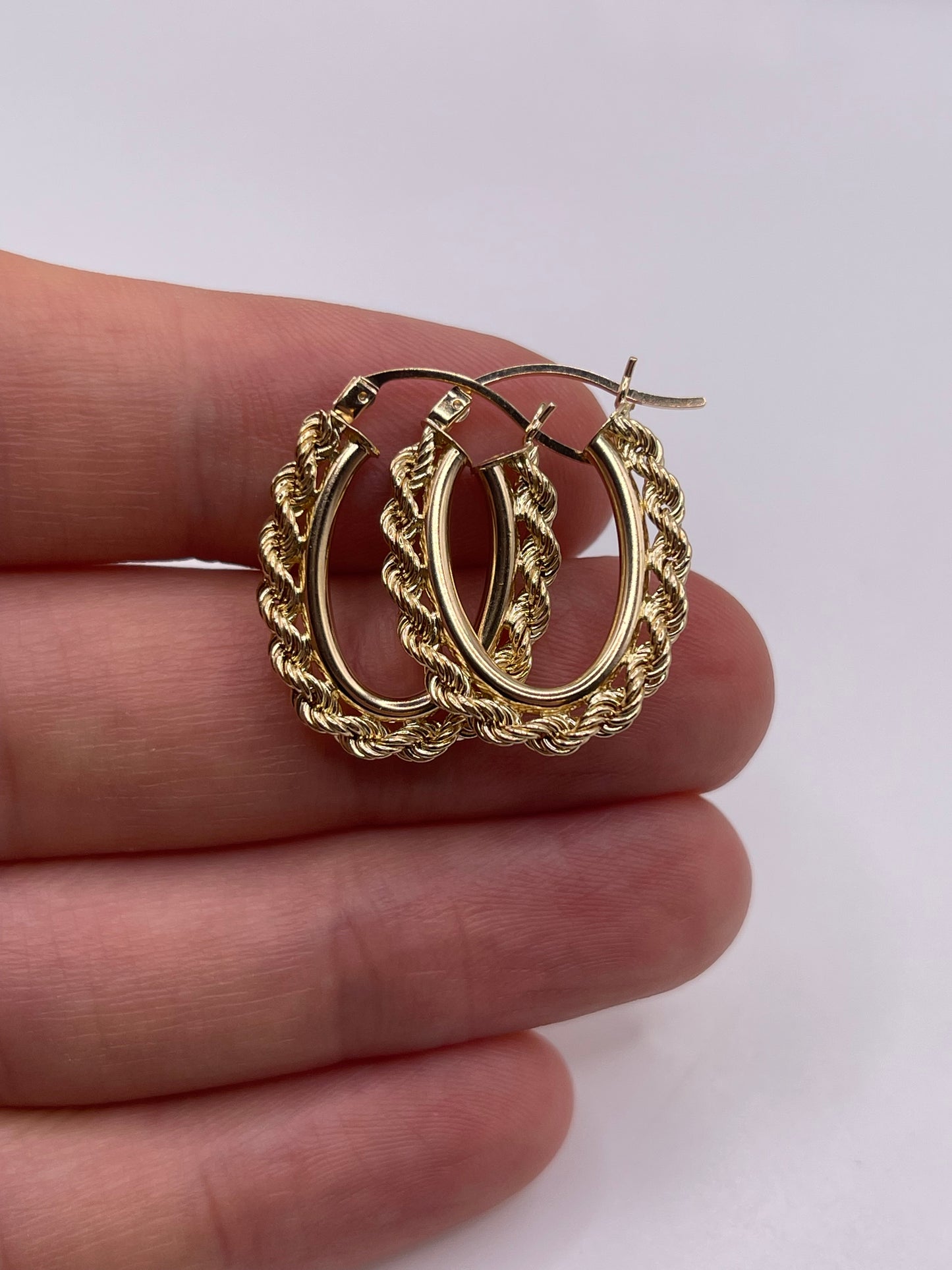 9ct gold Creole earrings