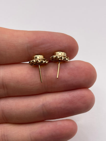 9ct gold citrine earrings