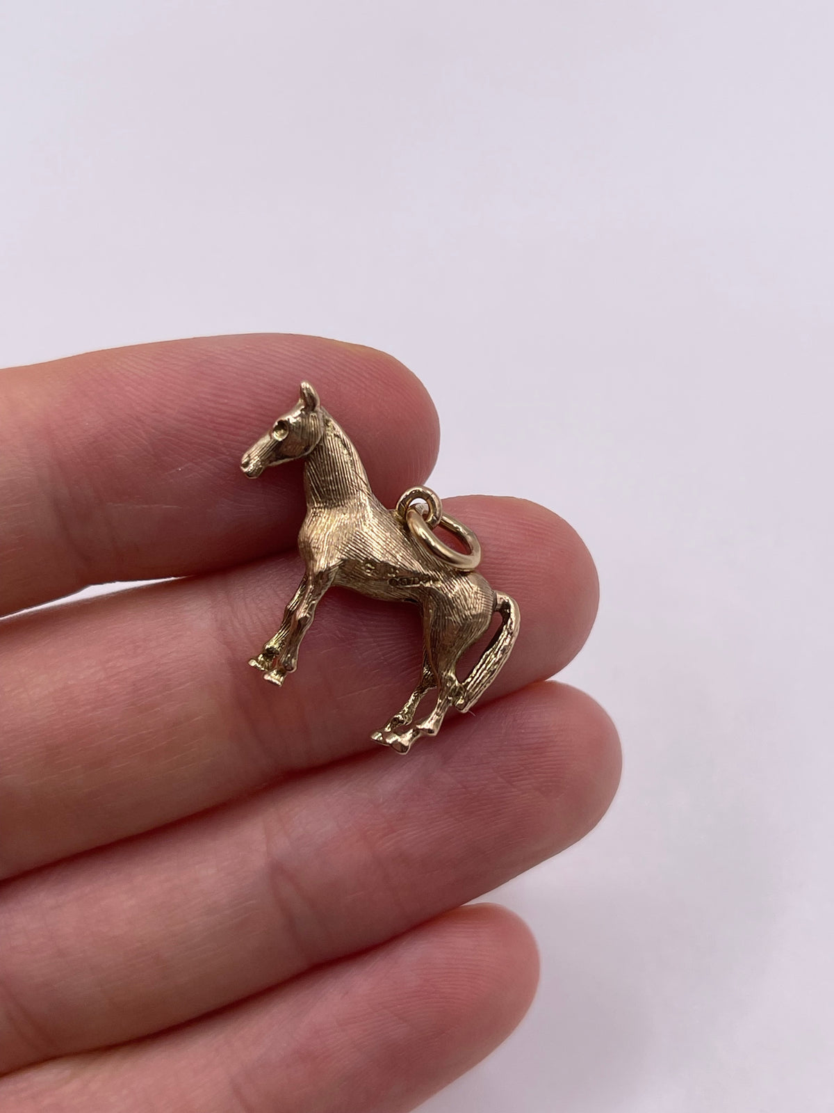 9ct gold horse charm