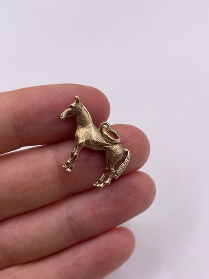 9ct gold horse charm