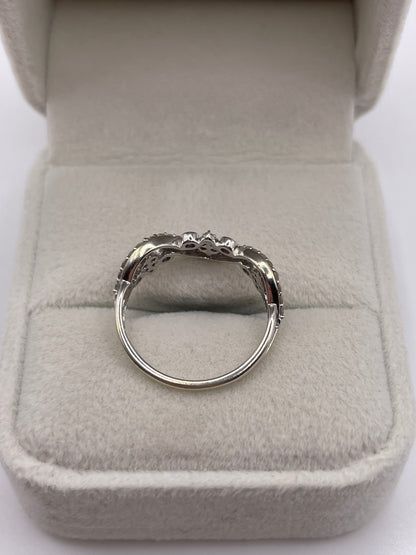 9ct white gold diamond ring