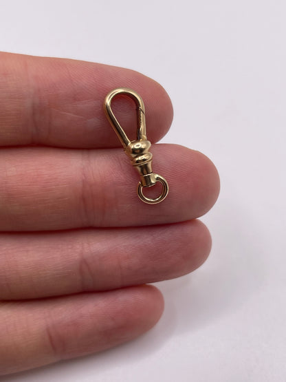 9ct gold swivel dog clip 1