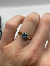 Load image into Gallery viewer, 9ct gold topaz and diamond ring
