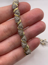 Load image into Gallery viewer, 9ct gold 5.5ct diamond bracelet
