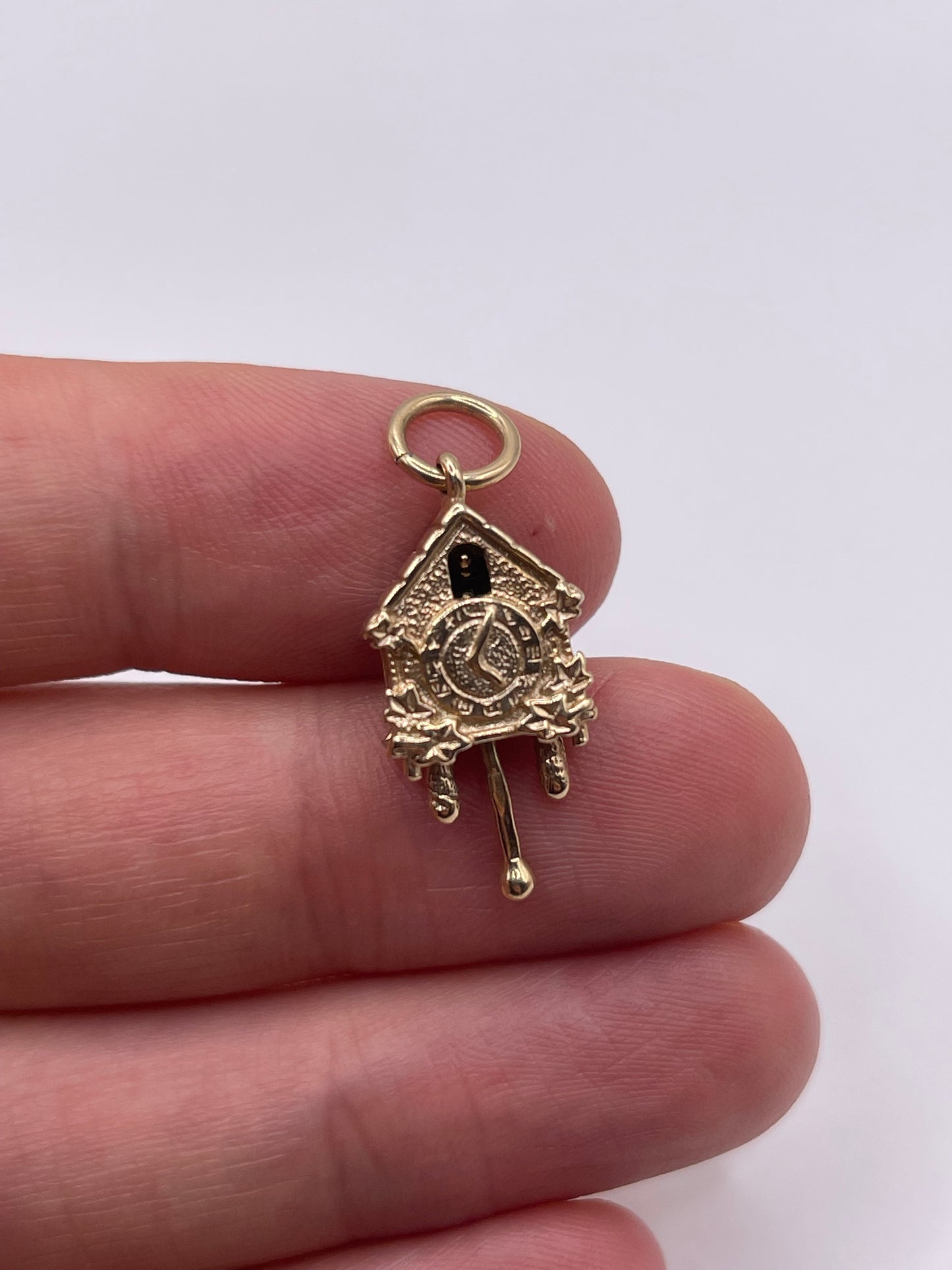 9ct gold cuckoo clock charm