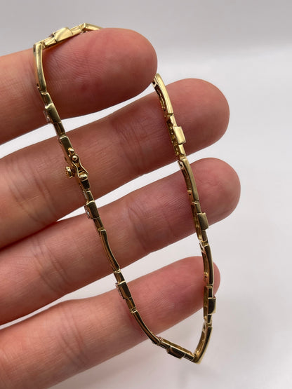 9ct gold diamond bracelet