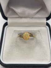 Load image into Gallery viewer, 9ct gold opal and alexandrite ring
