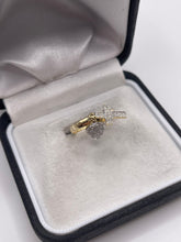 Load image into Gallery viewer, 9ct gold diamond charm ring

