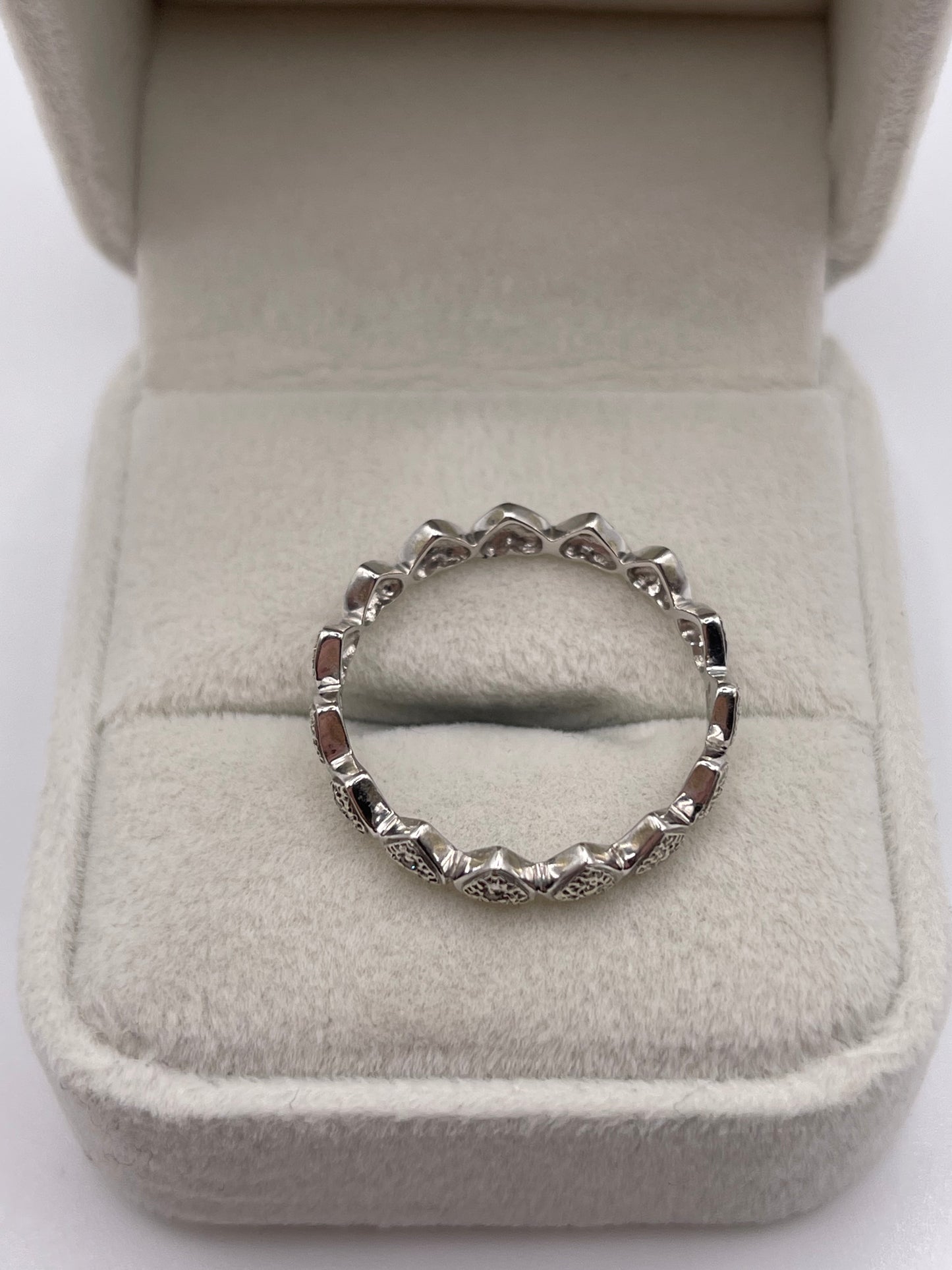 9ct white gold diamond eternity ring