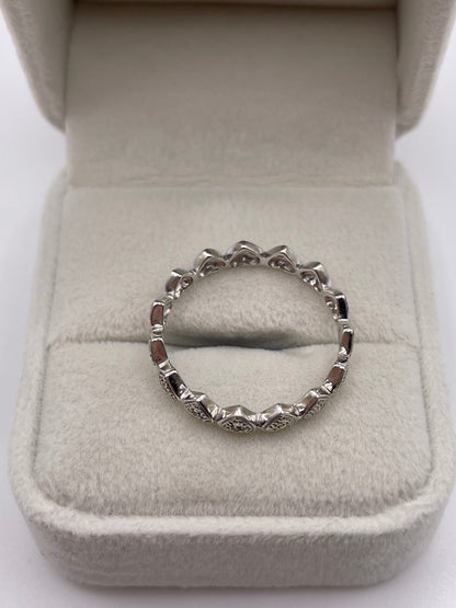 9ct white gold diamond eternity ring