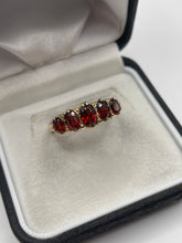 Load image into Gallery viewer, 9ct gold garnet ring
