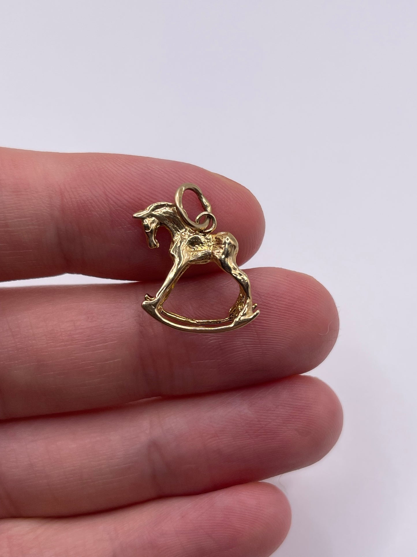 9ct gold rocking horse charm
