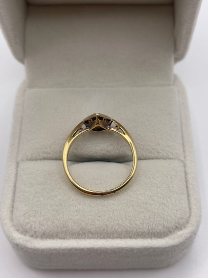 18ct gold diamond cluster ring