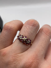 Load image into Gallery viewer, 9ct gold ruby and diamond ring
