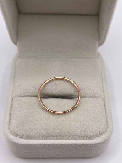 9ct rose gold band