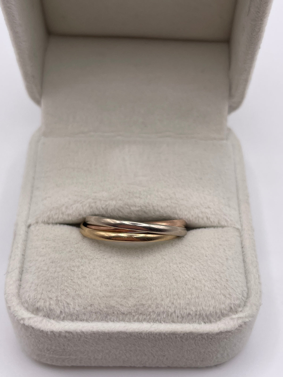 9ct tri gold ring
