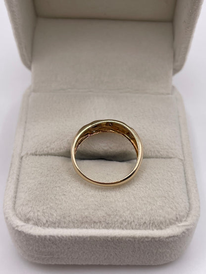 9ct gold diamond ring