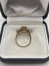 Load image into Gallery viewer, 9ct gold citrine and diamond ring
