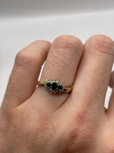 Load image into Gallery viewer, 9ct gold sapphire and diamond ring
