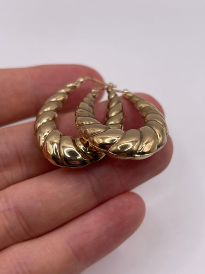 9ct gold Creole earrings