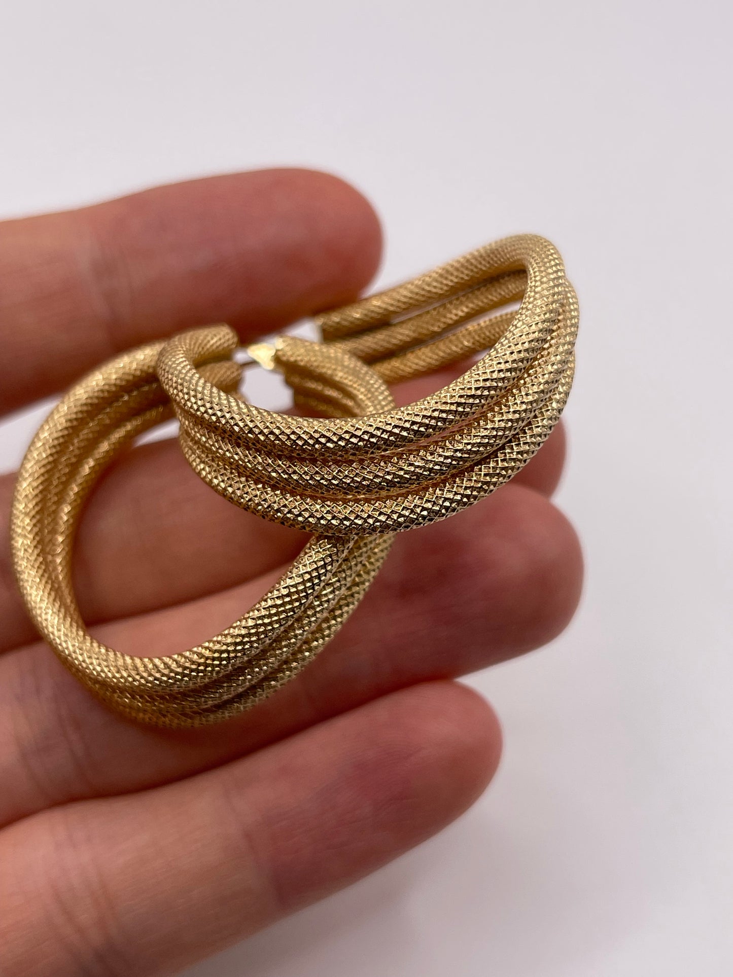 9ct gold creole earrings
