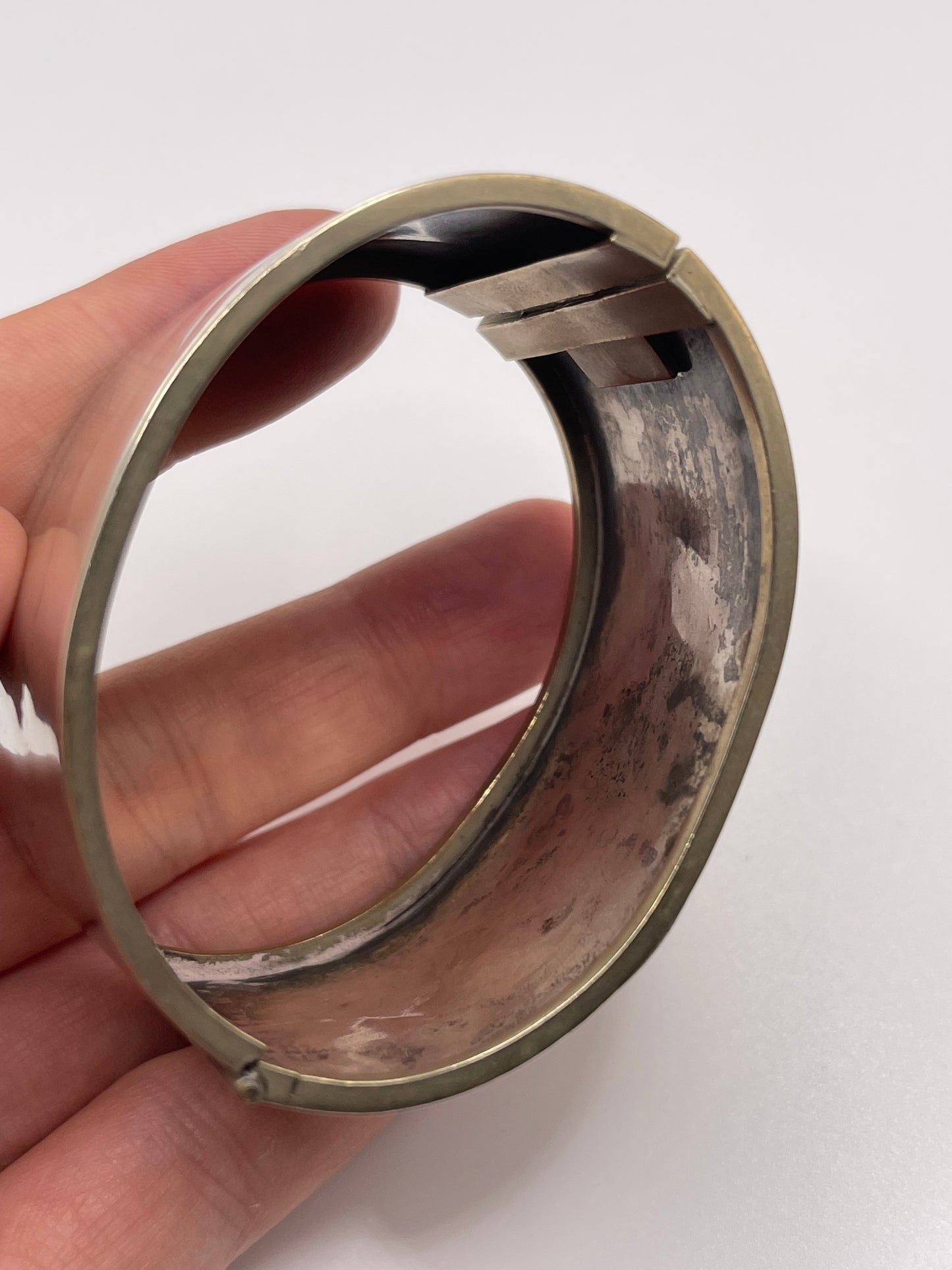 Antique silver / gold bangle