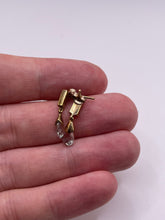 Load image into Gallery viewer, 9ct gold quartz and diamond earrings
