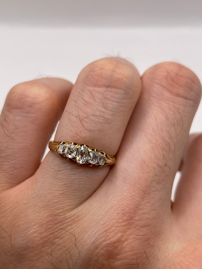 Antique 18ct gold diamond ring