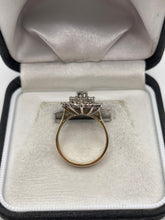 Load image into Gallery viewer, 9ct gold emerald and diamond ring
