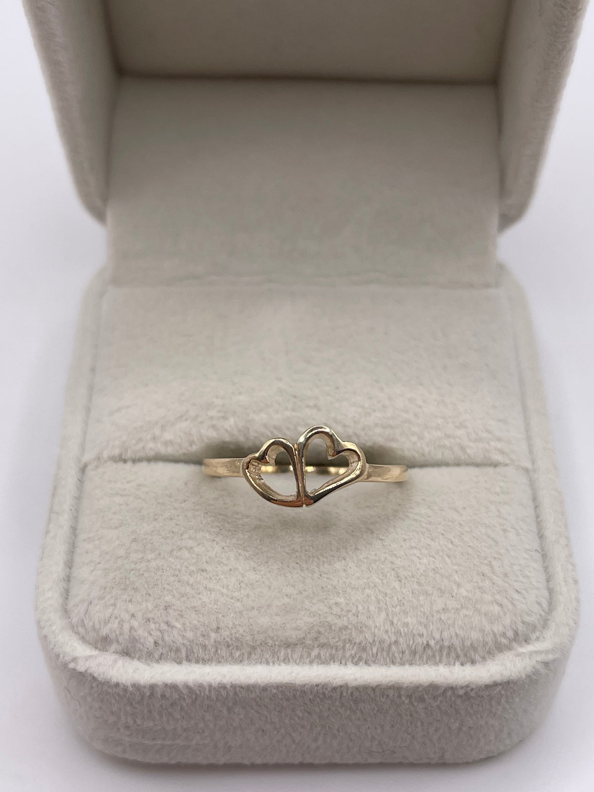 9ct gold heart ring