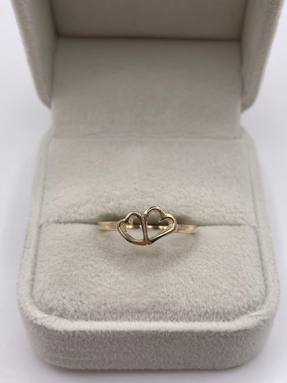 9ct gold heart ring