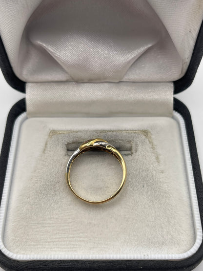 9ct gold ruby and diamond ring